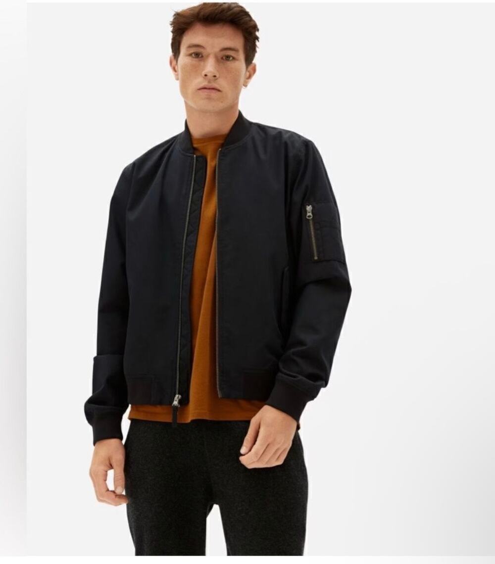 Everlane Black Bomber Jacket Size M - NWT